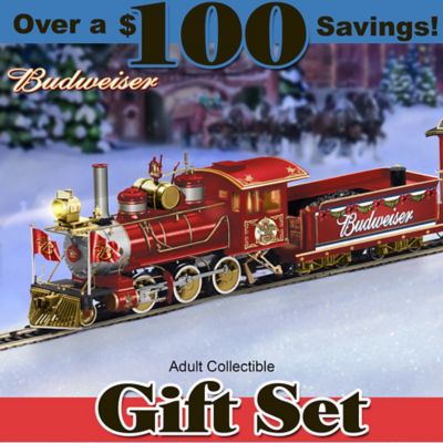 Budweiser Holiday Express Train Gift Set