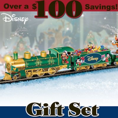 disney holiday train set