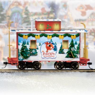 rudolph christmas town express train set