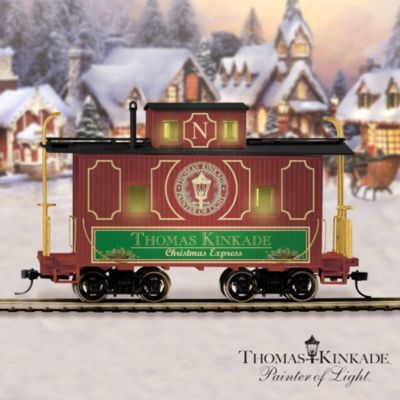 hawthorne village thomas kinkade christmas train set