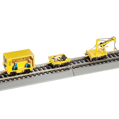 Speeder With Work Crane And Cart: Yellow Train Accessory