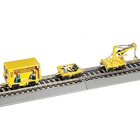 Speeder With Work Crane And Cart: Yellow Train Accessory