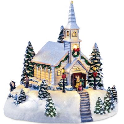 Thomas Kinkade Village Accessory: Holy Night Chapel