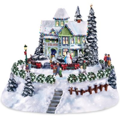 Thomas Kinkade Village Accessory: The Snowflake Bed And Breakfast