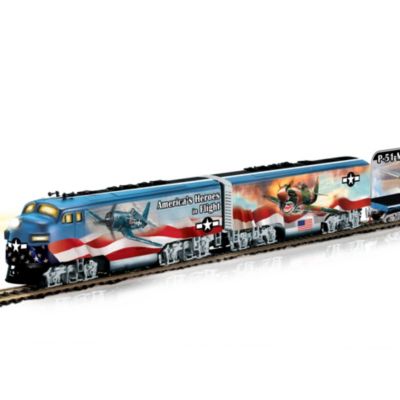 America's Freedom Flyers WWII Fighter Plane HO-Gauge Train Set