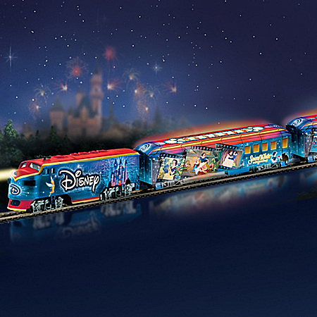 Disney Movie Magic Express Train Set With Illuminated Train Cars