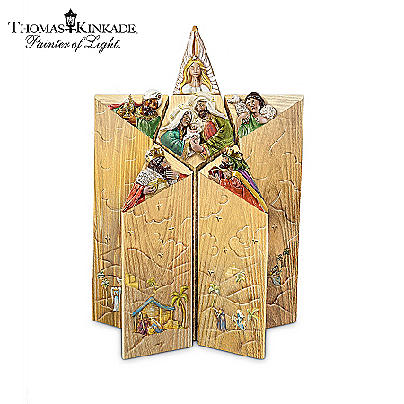 Thomas Kinkade Star Of Faith Nativity Set