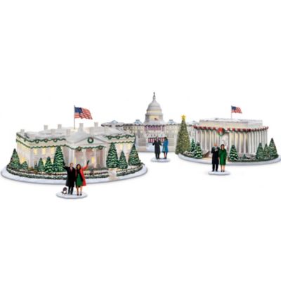 White House Village Set: Washington, DC At Christmas