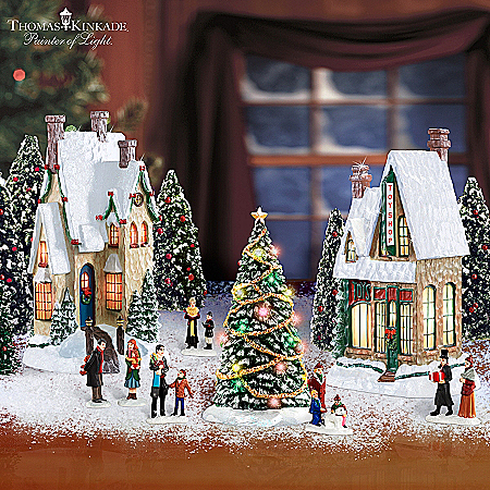 Thomas Kinkade Winter Splendor Christmas Village Set