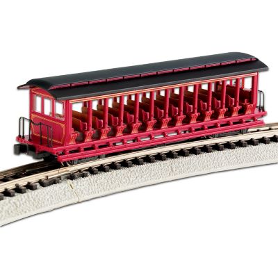 Open-Sided Excursion Car N-Scale Train Car