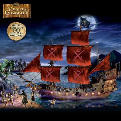 Queen Anne's Revenge: Pirates Of The Caribbean Replica Ship Sculpture