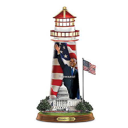 Forward President Obama Lighthouse Sculpture