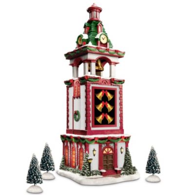 Thomas Kinkade Christmas Bell Tower Village Accessory