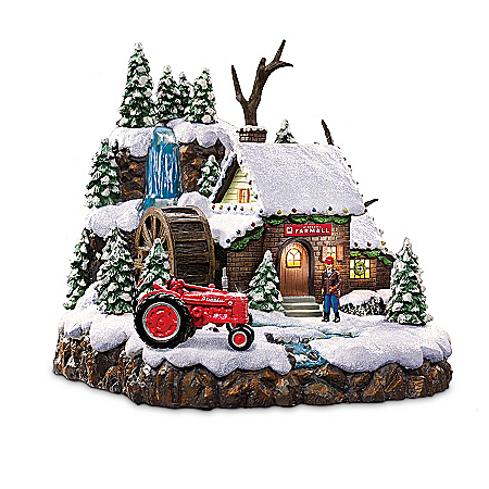 Farmall Super M Tractor Country Mill Sculpture