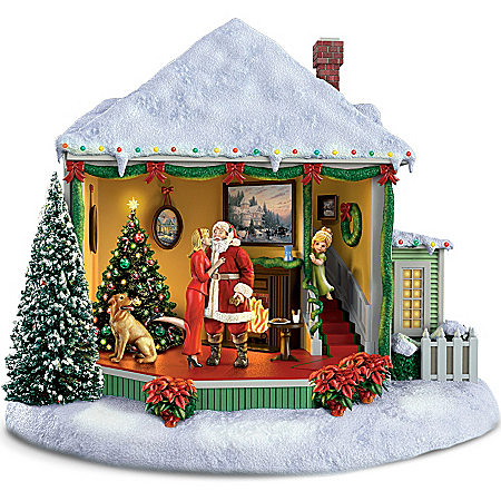 Sculpture: Thomas Kinkade Holiday Open House Sculpture