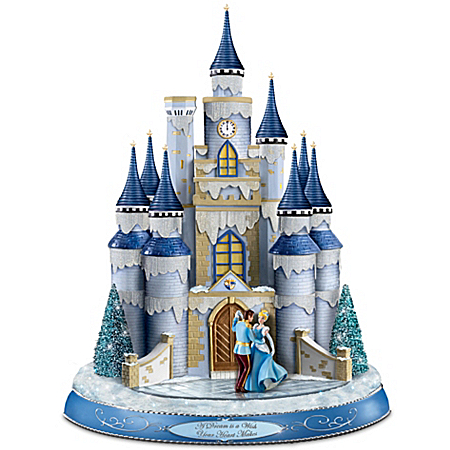 Sculpture: Disney Dreams Come True Illuminated Castle Sculpture
