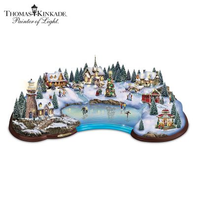 Thomas Kinkade Christmas Cove Sculpture