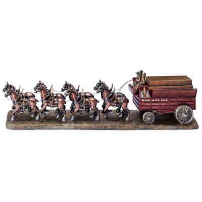 Budweiser Clydesdale Handcrafted Cold-Cast Bronze Sculpture