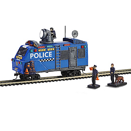 Railway Police HO-Scale Armored Train Car & Accessory Set