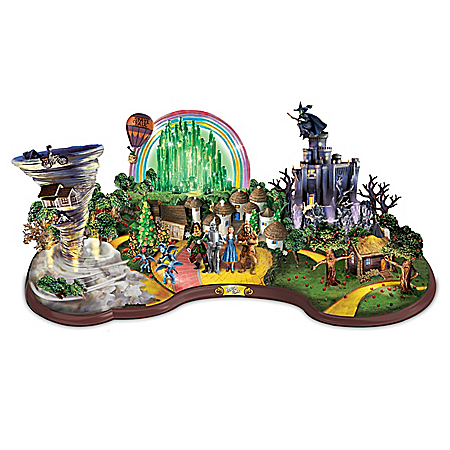 THE WIZARD OF OZ FOLLOW THE YELLOW BRICK ROAD Illuminated Sculpture