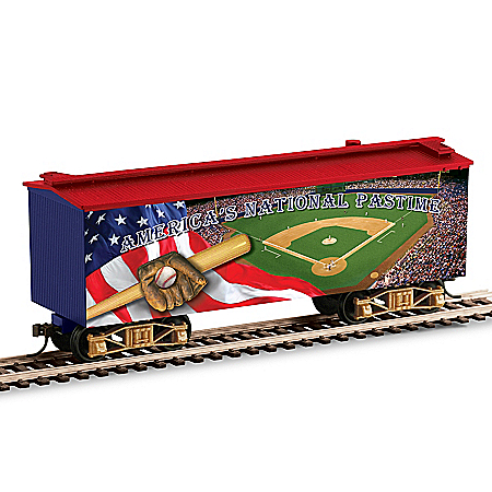 Baseball America's National Pastime Musical Train Car