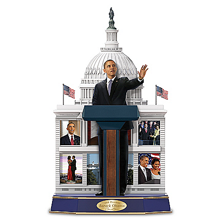 Legacy Of A Leader President Barack Obama Handcrafted Sculpture
