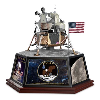 Apollo 11 Hand-Painted Lunar Module Masterpiece Tribute Sculpture