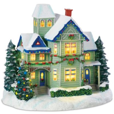 Sculpture: Thomas Kinkade Candle Glow House Sculpture