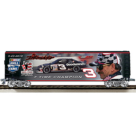 Dale Earnhardt Boxcar Train Accessory: NASCAR Hall Of Fame Tribute