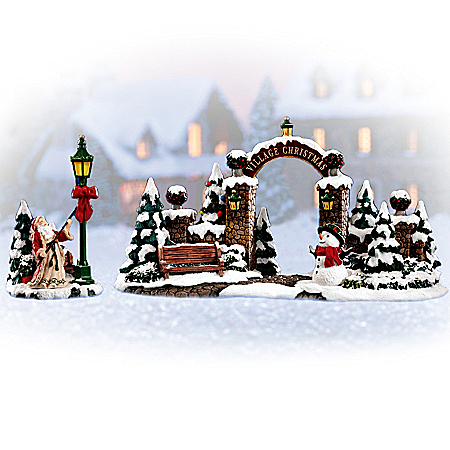 Christmas Gate Village Accessory Set