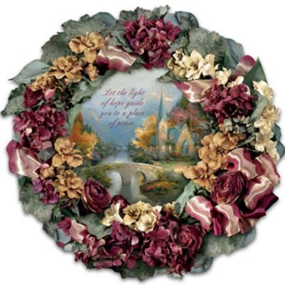 Collectible Thomas Kinkade Chapel Inspirations Wreath