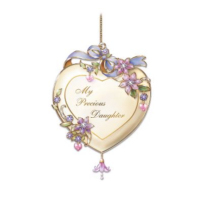 My Precious Daughter Heart-Shaped Christmas Tree Ornament Keepsake Gift