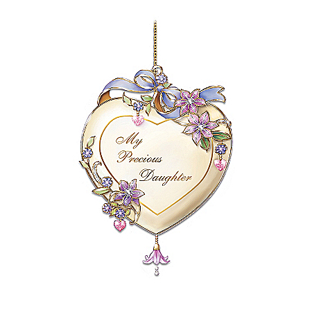 My Precious Daughter Heart-Shaped Christmas Tree Ornament Keepsake Gift