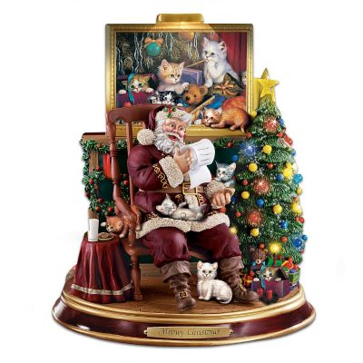 Meowy Christmas Figurine: Cat Lovers Christmas Decor