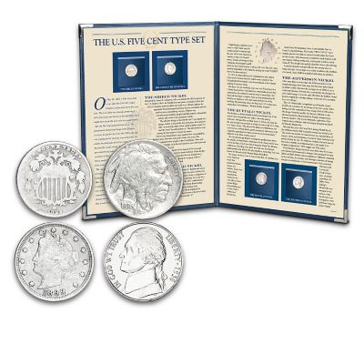 The U.S. Five Cent Coins Type Set