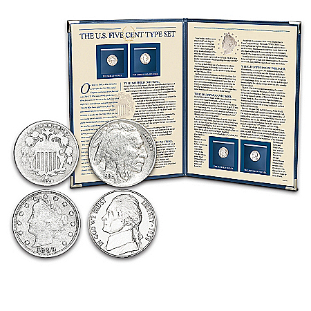 The U.S. Five Cent Coins Type Set