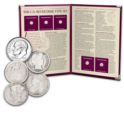 U.S. Silver Dime Type Set Collectible Coins