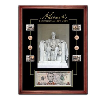 Lincoln Bicentennial Coin And Stamp Tribute