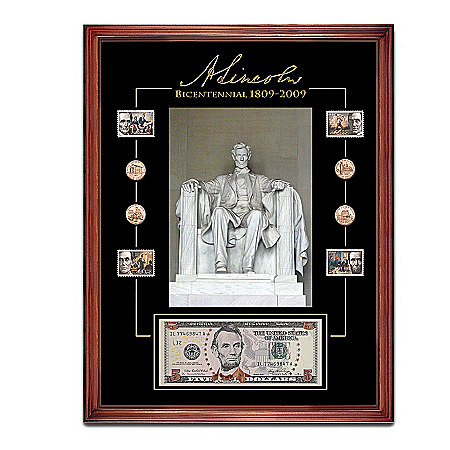 Lincoln Bicentennial Coin And Stamp Tribute