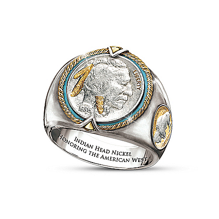 Indian Head Nickel Mens Ring