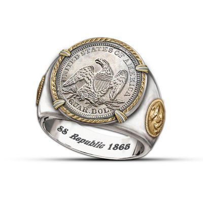 SS Republic Shipwreck Men's Ring