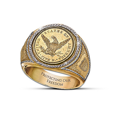 The 1839 $5 Eagle Proof Mens Ring
