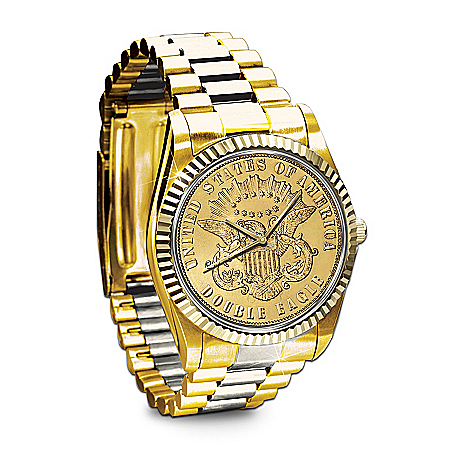 Mens Watch: The 1849 $20 Eagle Proof Mens Watch