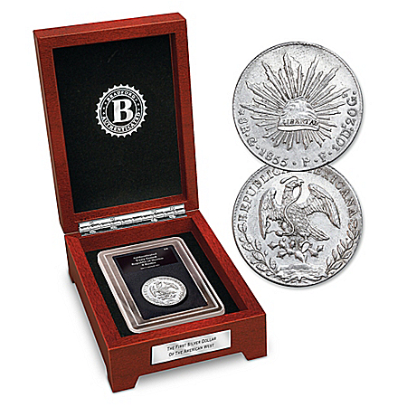 The First Silver Dollar Of The American West Coin With Display Box