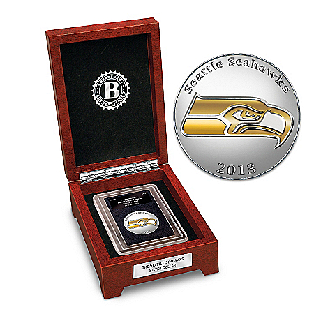 Coin: The First-Ever Seattle Seahawks Silver Dollar Coin