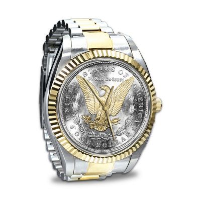 The Genuine Morgan Silver Dollar Men's Watch