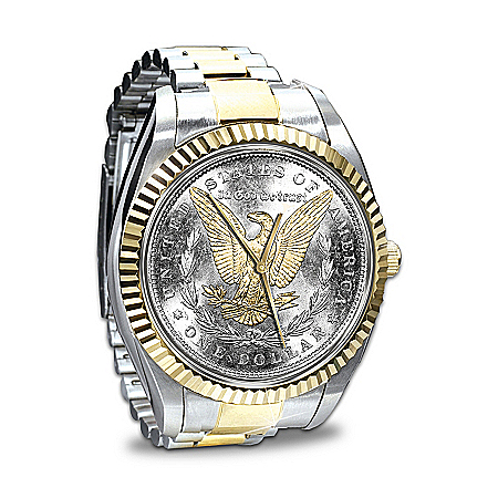 The Genuine Morgan Silver Dollar Men's Watch
