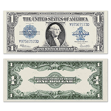 The Largest U.S. Note - 1923 $1 Silver Certificate Currency With Protective Sleeve