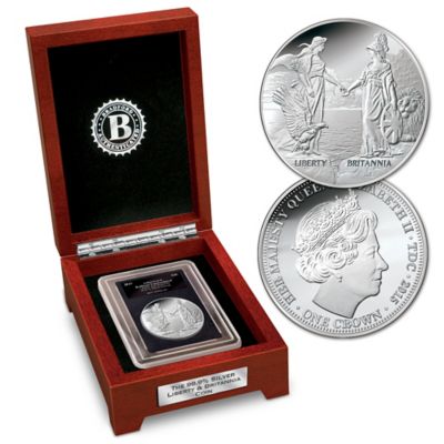 The First-Ever 2015 Liberty And Britannia 99.9% Silver Crown Coin of ...