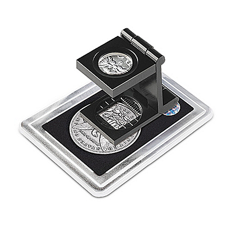 Coin Collector's Pocket Magnifier With 6x Magnifying Lens
